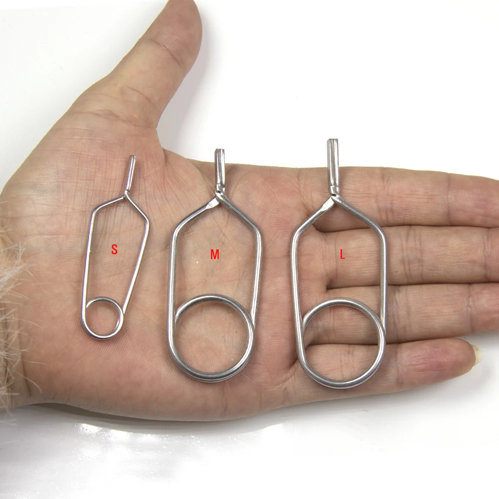 Alicates hackle de acero inox Vtwins para atar moscas y clips - imagen 3