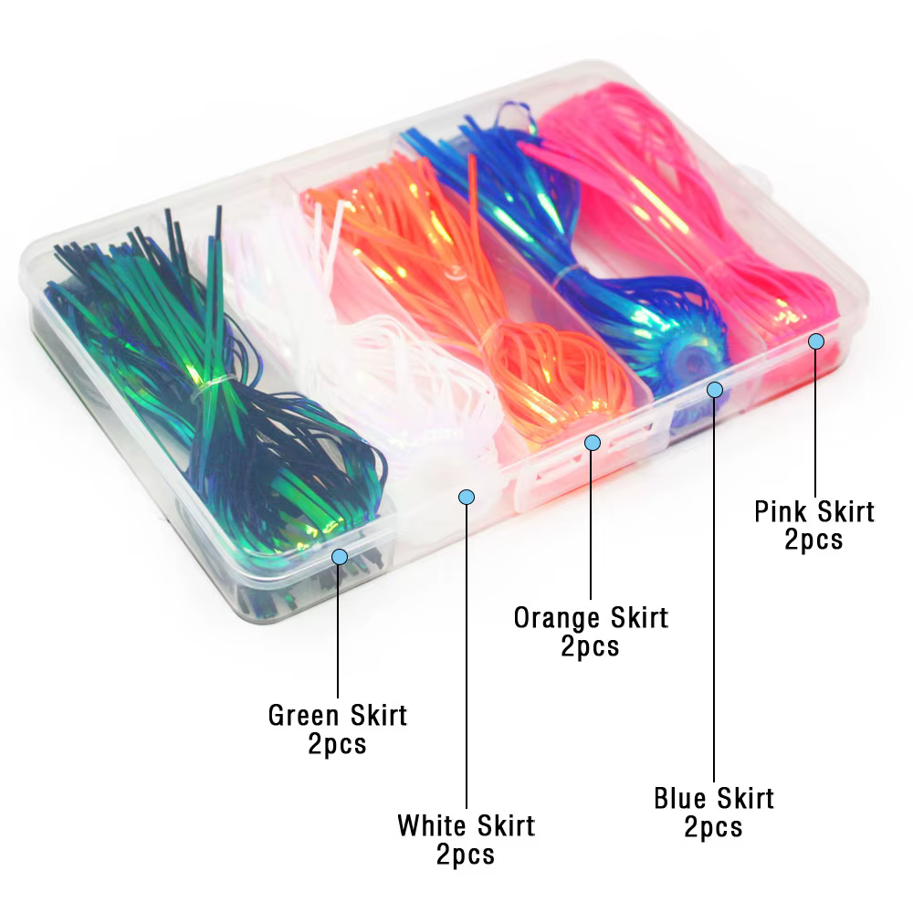 Faldas de recambio Umbrella Rig para lubina – Cambio rápido