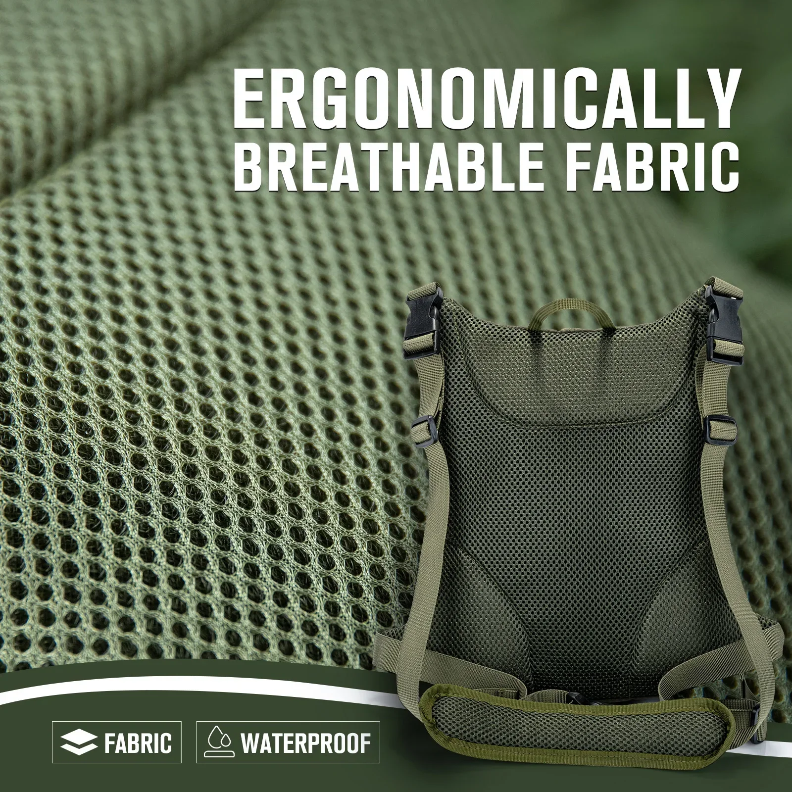Goture Bolsa de pesca ultraligera multibolsillo tipo eslinga