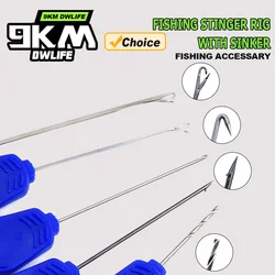 9KM Aguja ensartadora de acero inoxidable para boilies y carpfishing