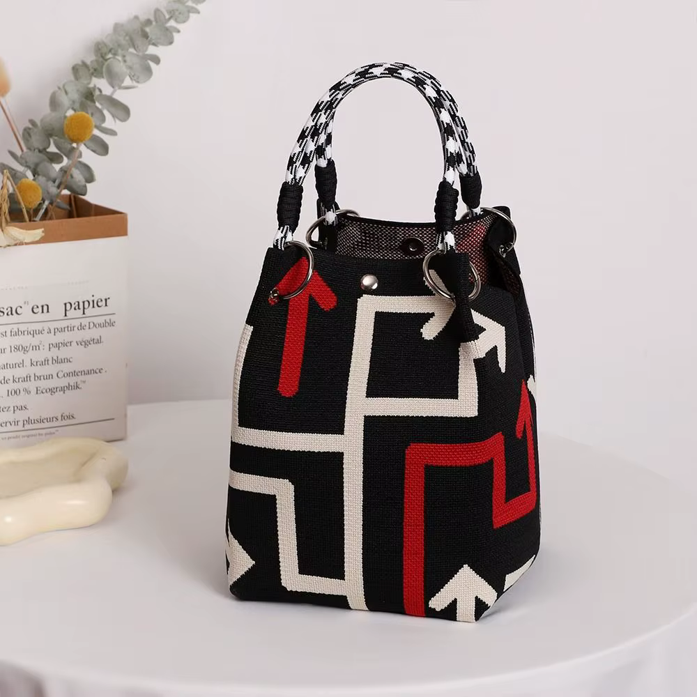 Bolso tejido de gran capacidad para mujeres y niñas