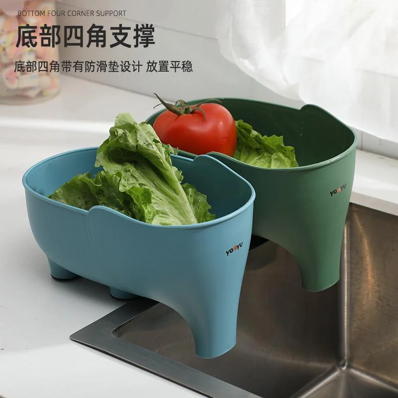 Olifant cesta escurridor multifunción para fregadero y verduras - imagen 4