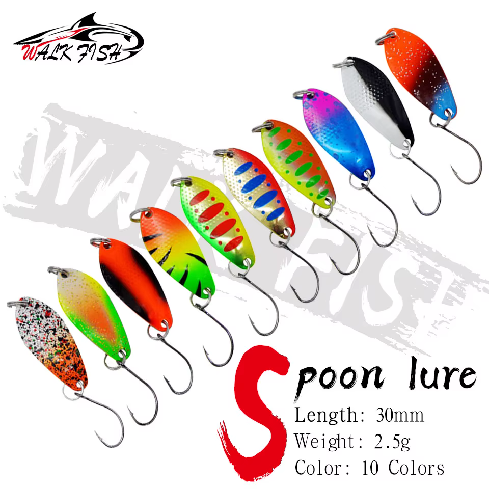 WALK FISH Cuchara de Pesca Señuelo Metal – Diseño Profesional