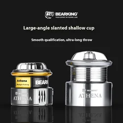 Carrete Bear King ultraligero – Bobina oblicua para lances largos