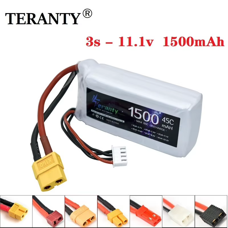 Batería LiPo WLtoys V950 11.1V 1500mAh con conector XT60