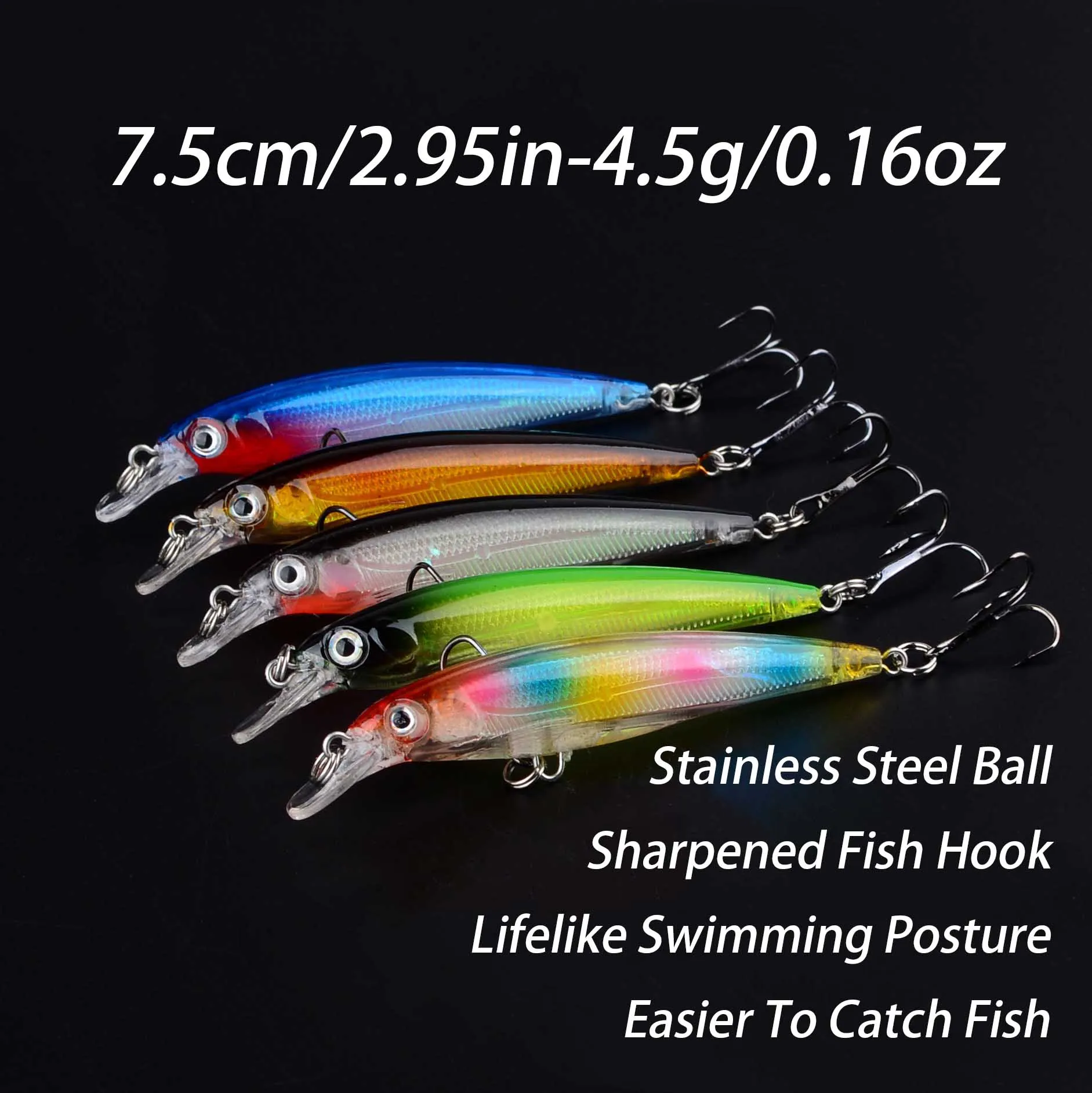 Crankbait minnow suspendido y oscilante con láser para lucio y lubina - imagen 4