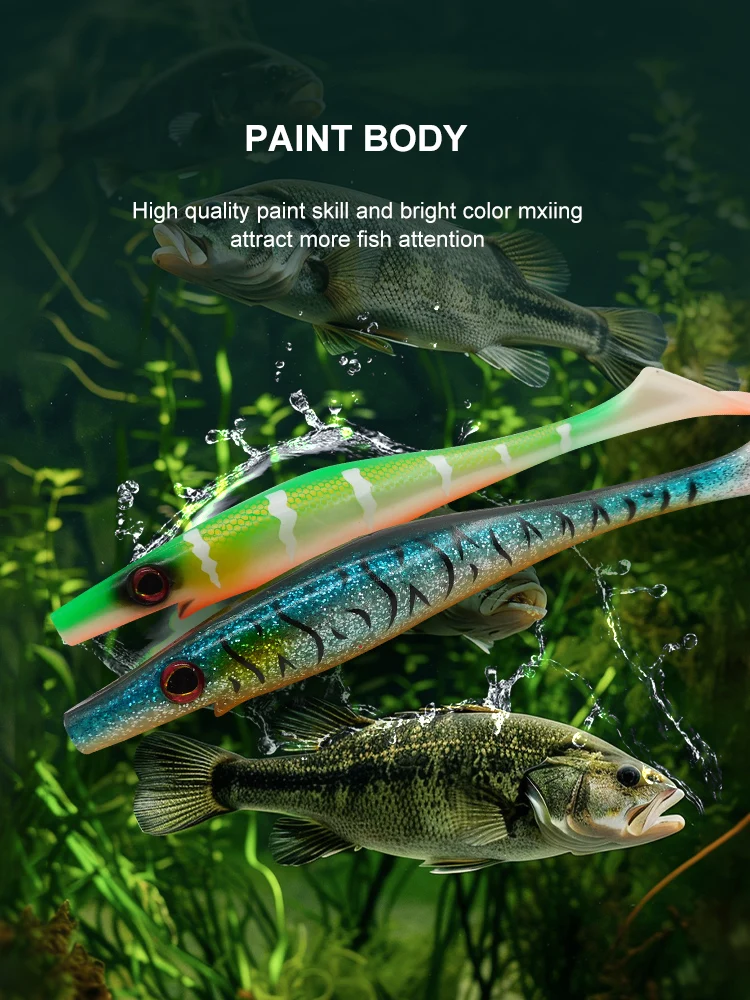 Hog Shad Swimbait Blando para Lucio y Trucha - imagen 4