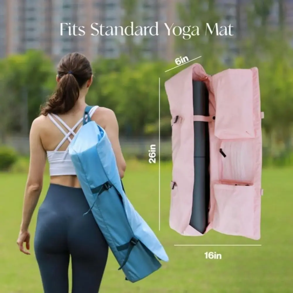 Bolsa para esterilla con tejido impermeable y cremalleras