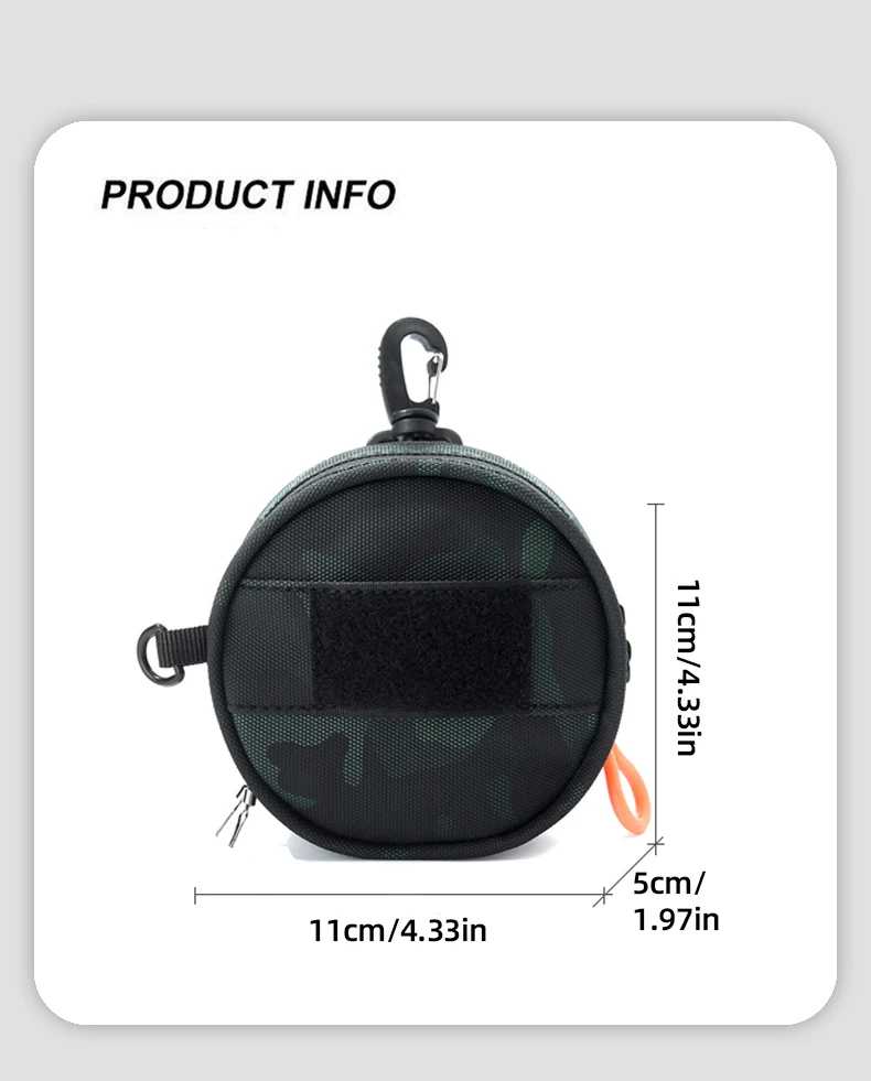 Bolsa táctica Molle Scione vista frontal con compartimentos