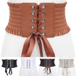 Cinturón elástico de cintura alta con borlas para mujer