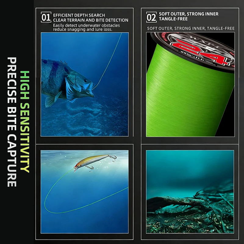 YGKX Línea de Pesca PE trenzado flotante súper resistente - imagen 5