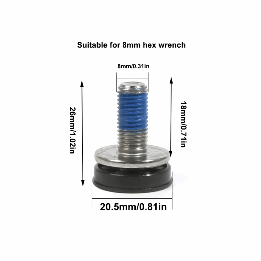 Tornillos de fijación M8 para manivela