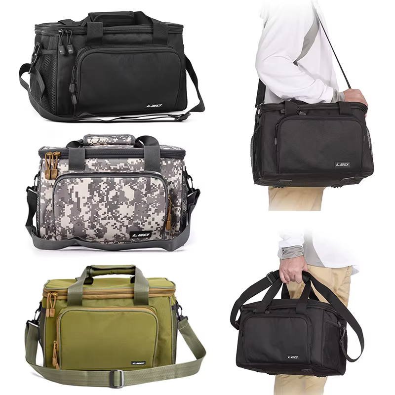 Bolso de hombro pesca lona multifuncional para aparejos y caña - imagen 2