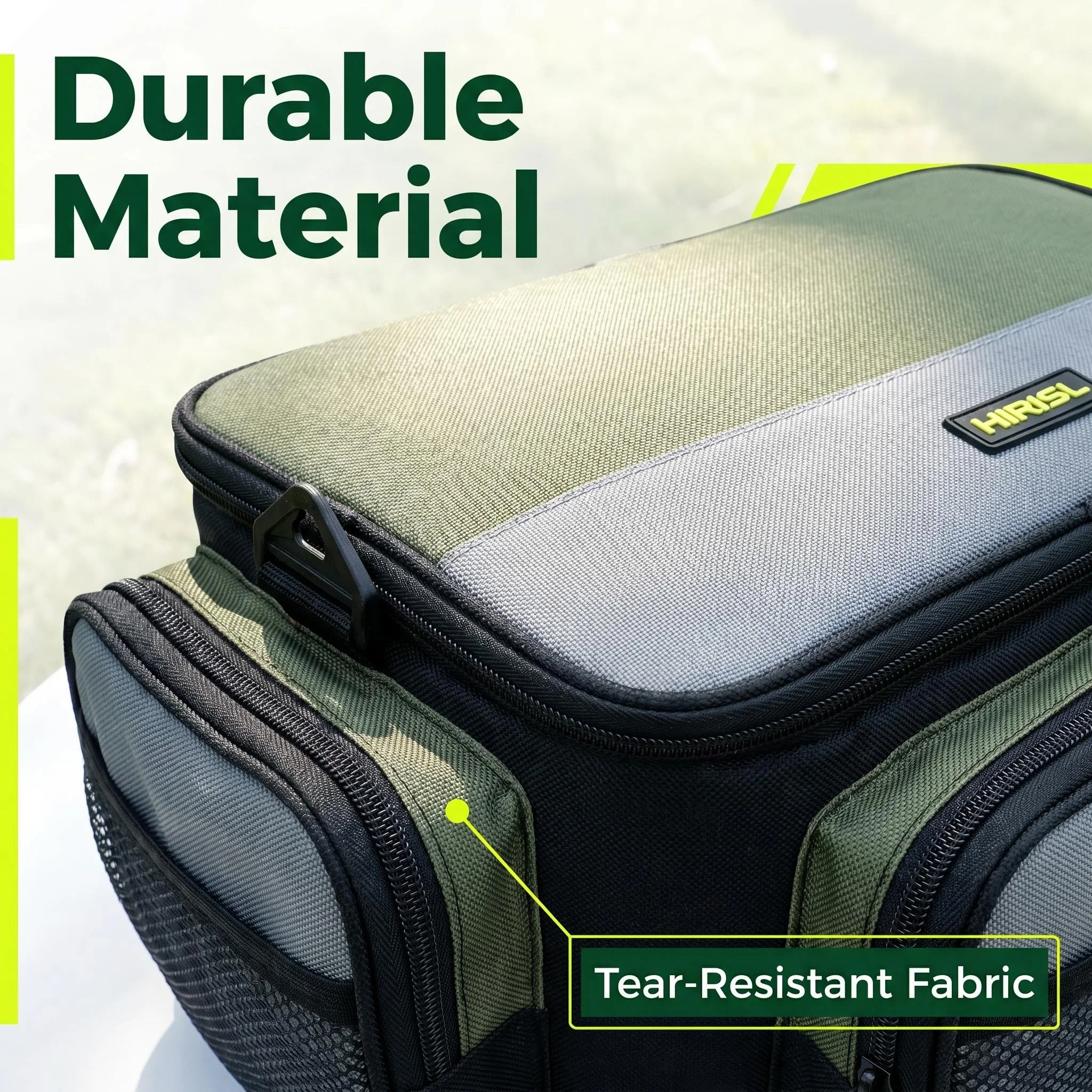 Bolsa de pesca Hirisi Oxford multifuncional gran capacidad para carretes - imagen 4