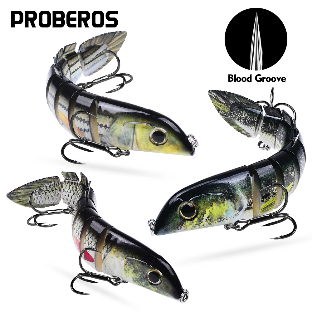 Proberos señuelo articulado hundimiento lento realista para lubina - imagen 4