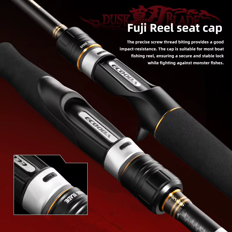 Ecooda EDBL Dusk Caña de pesca para barco carbono 30T con guías SIC - imagen 5