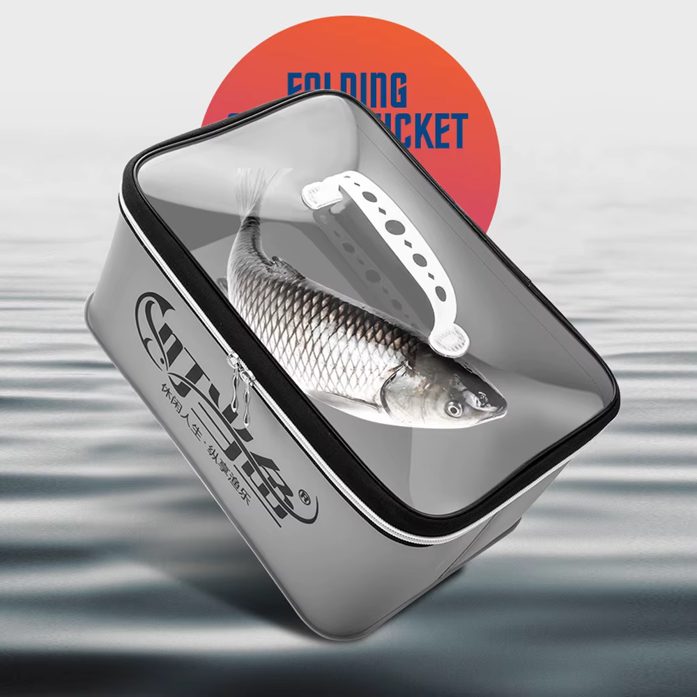 Bolsa de pesca EVA multifunción con cubo plegable y cajón aparejos - imagen 3