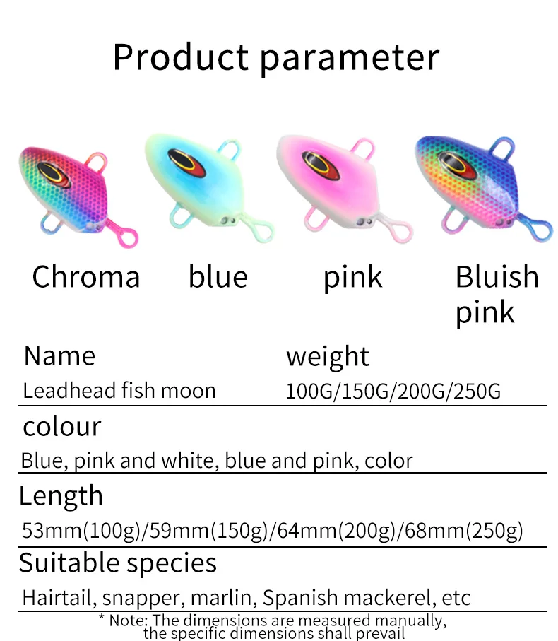 Colores disponibles del señuelo
