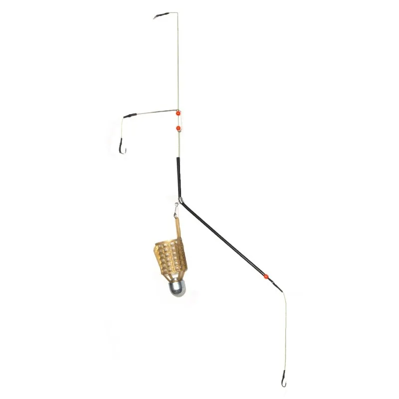 Jaulas de cebo para carpa con anzuelos dobles – pesca feeder - imagen 3