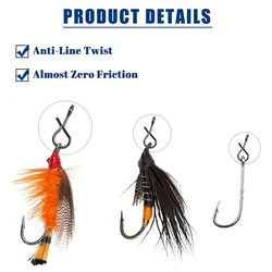 FishTrip Snap conector rápido para pesca de trucha – Anillas mosca