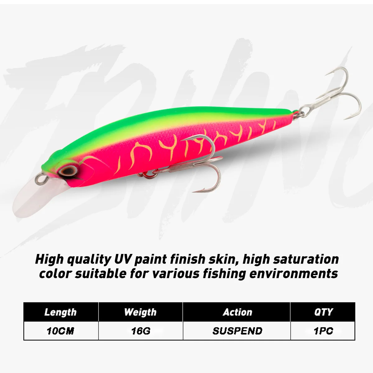 Jerkbait Suspending Minnow – Señuelo duro para trucha y lubina - imagen 3