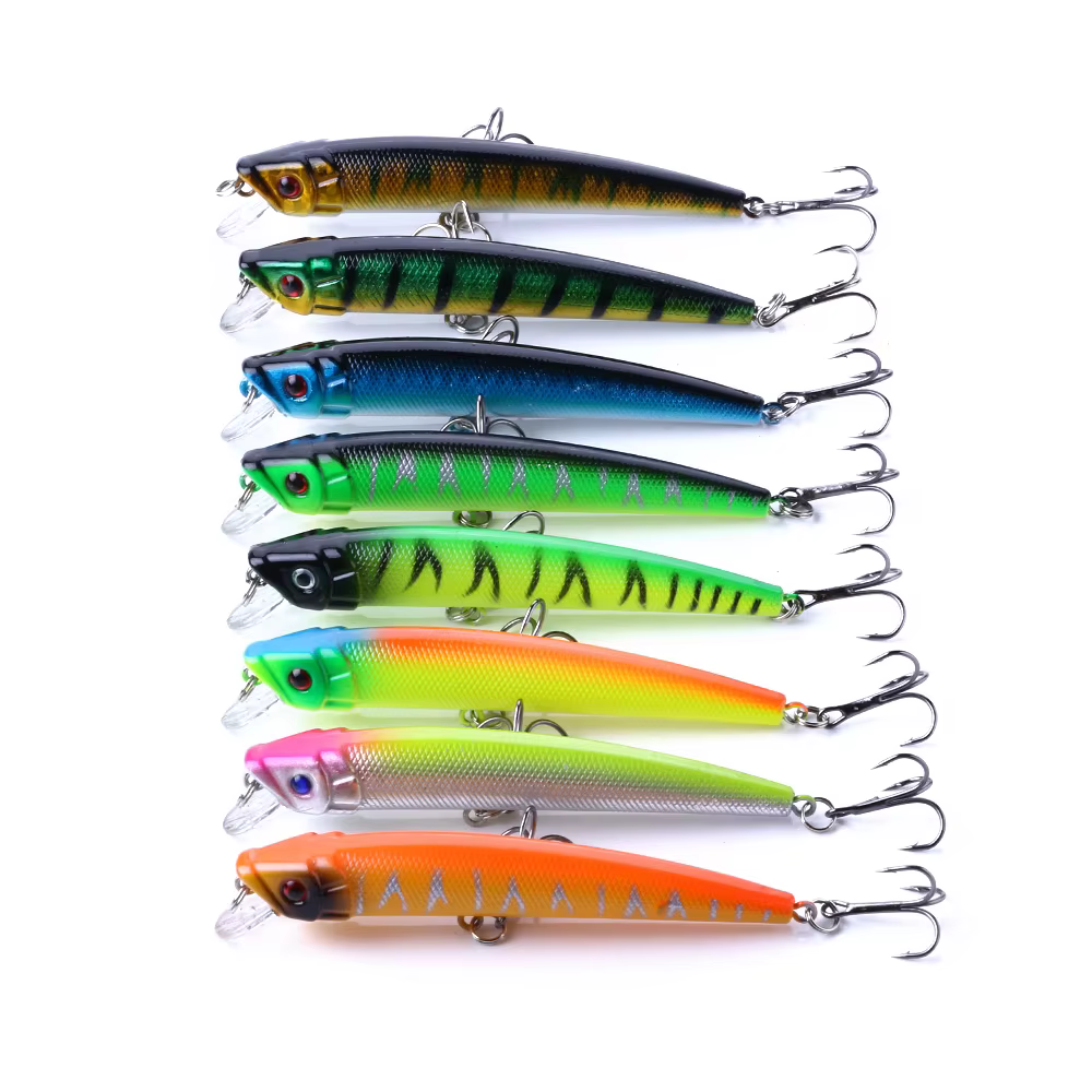 Pack Señuelos Minnow, VIB y Popper con Ojos 3D para Lubina y Lucio - imagen 4
