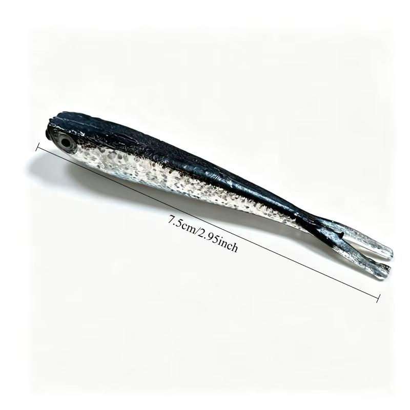 Vinilo Minnow de cola dividida perfumado con ojo 3D - imagen 3