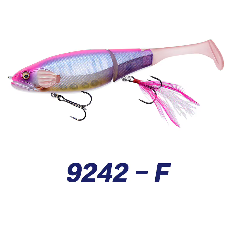 Señuelo Minnow Flotante Articulado con Cola Suave – 160mm