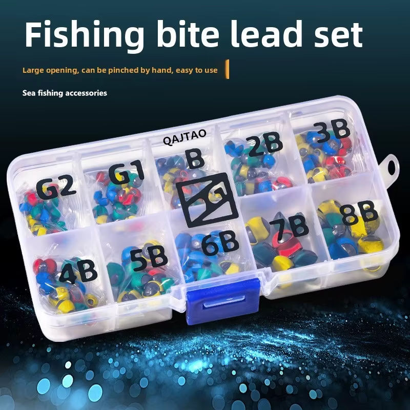 Set plomos boca abierta para pesca en el mar
