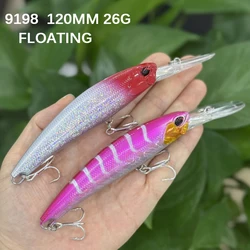 Wobbler flotante para lubina y lucio, buceo profundo