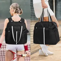 Bolsa hombro pickleball nailon impermeable con compartimento calzado