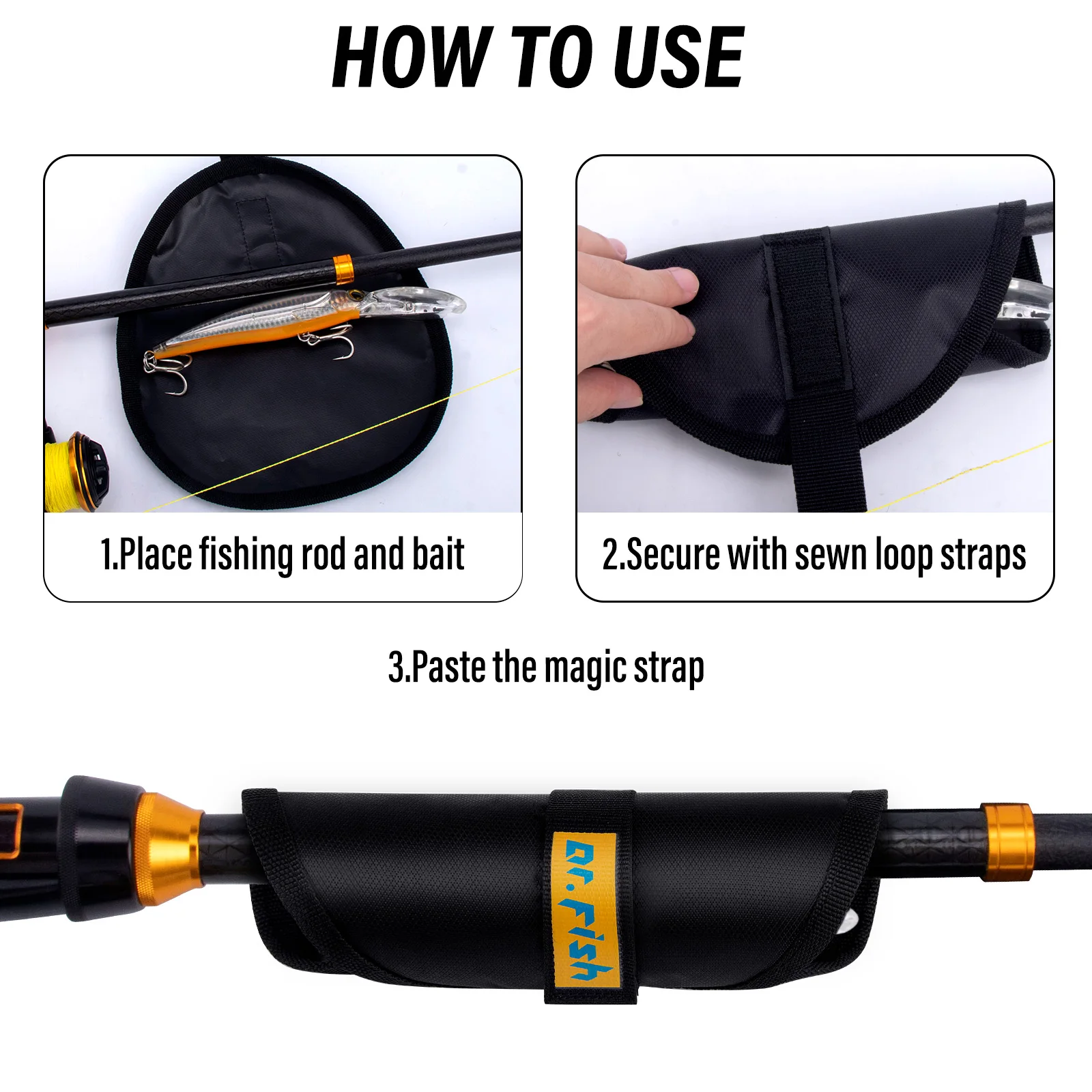 Fundas Protectoras para Señuelos – Nailon Ovalado con Cierre Velcro - imagen 4