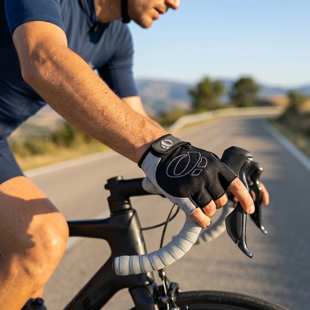 Guantes antideslizantes transpirables de medio dedo para bicicleta - imagen 3