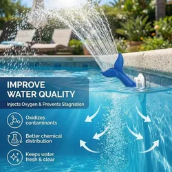 Fuente Decorativa para Piscina con Efecto Oxigenante – Rociador Mermaid
