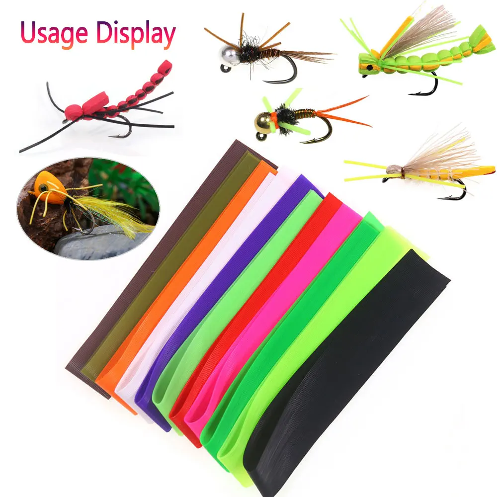 Presentación del producto Bimoo patas de silicona para fly tying