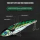 Wobblers de mar metálicos con ojos 3D para jigging - imagen 4