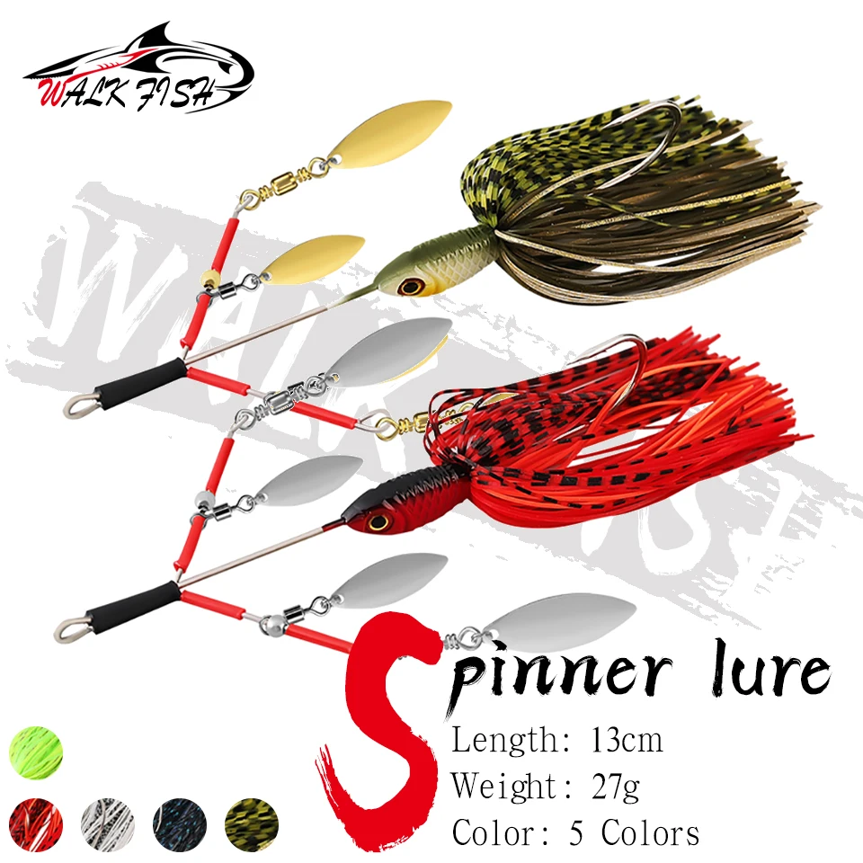 Señuelo giratorio WALK FISH para lucios con lentejuelas metálicas - imagen 2