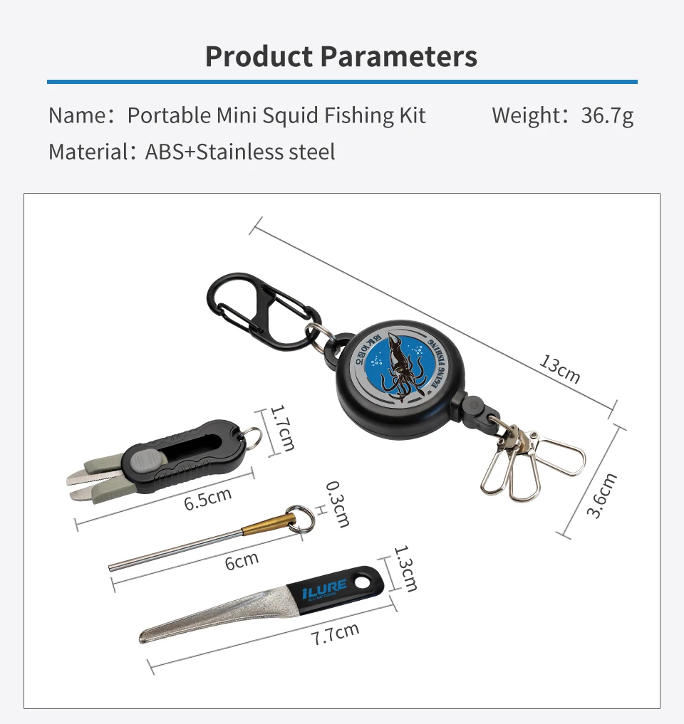 Mini tijeras de pesca