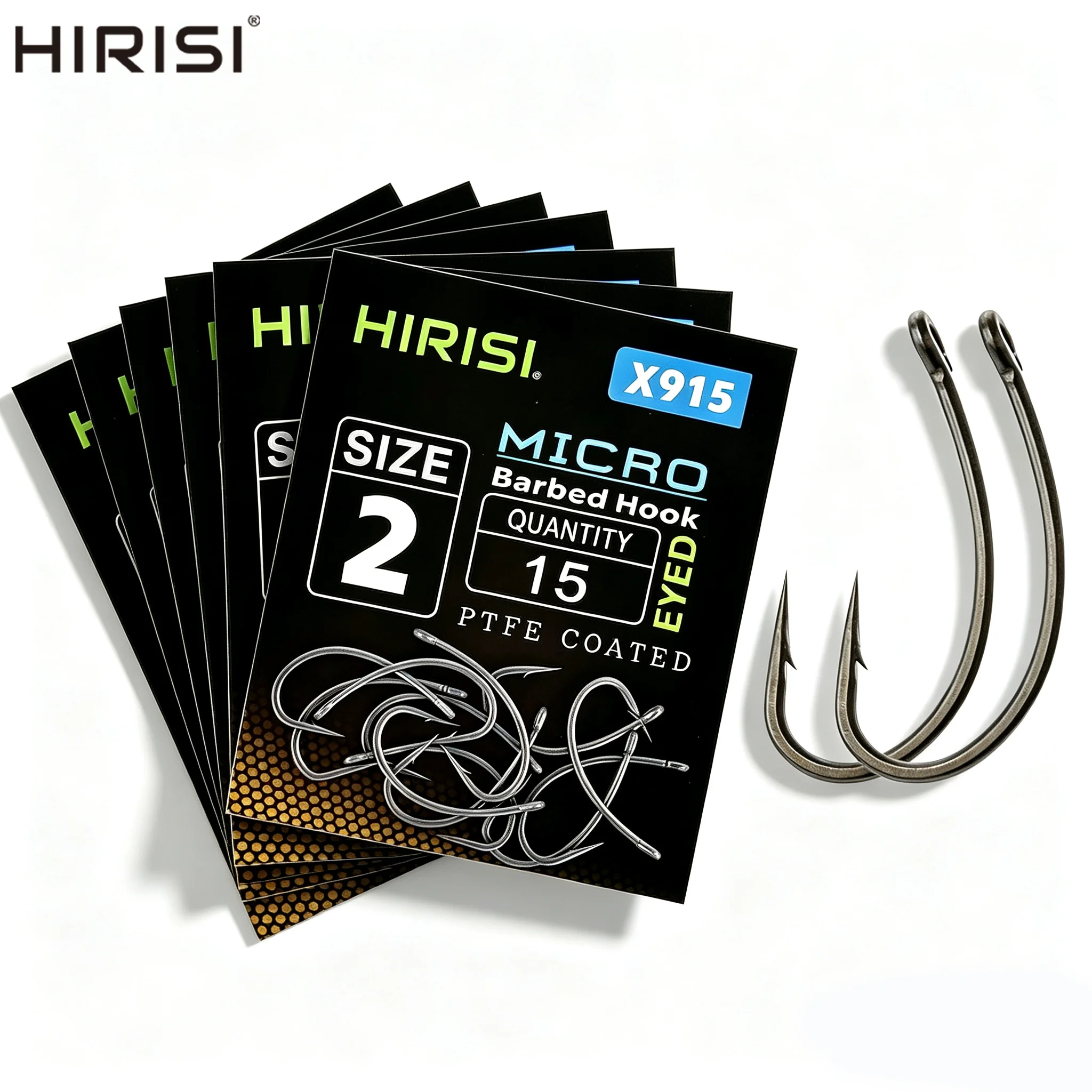Hirisi Anzuelos para Carpa con Micropúas y Recubrimiento de PTFE - imagen 2