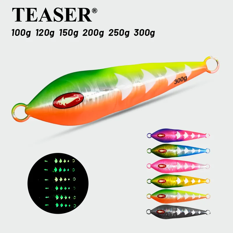 TEASER J154 Metal Jigging dardo cuchara para pesca en mar