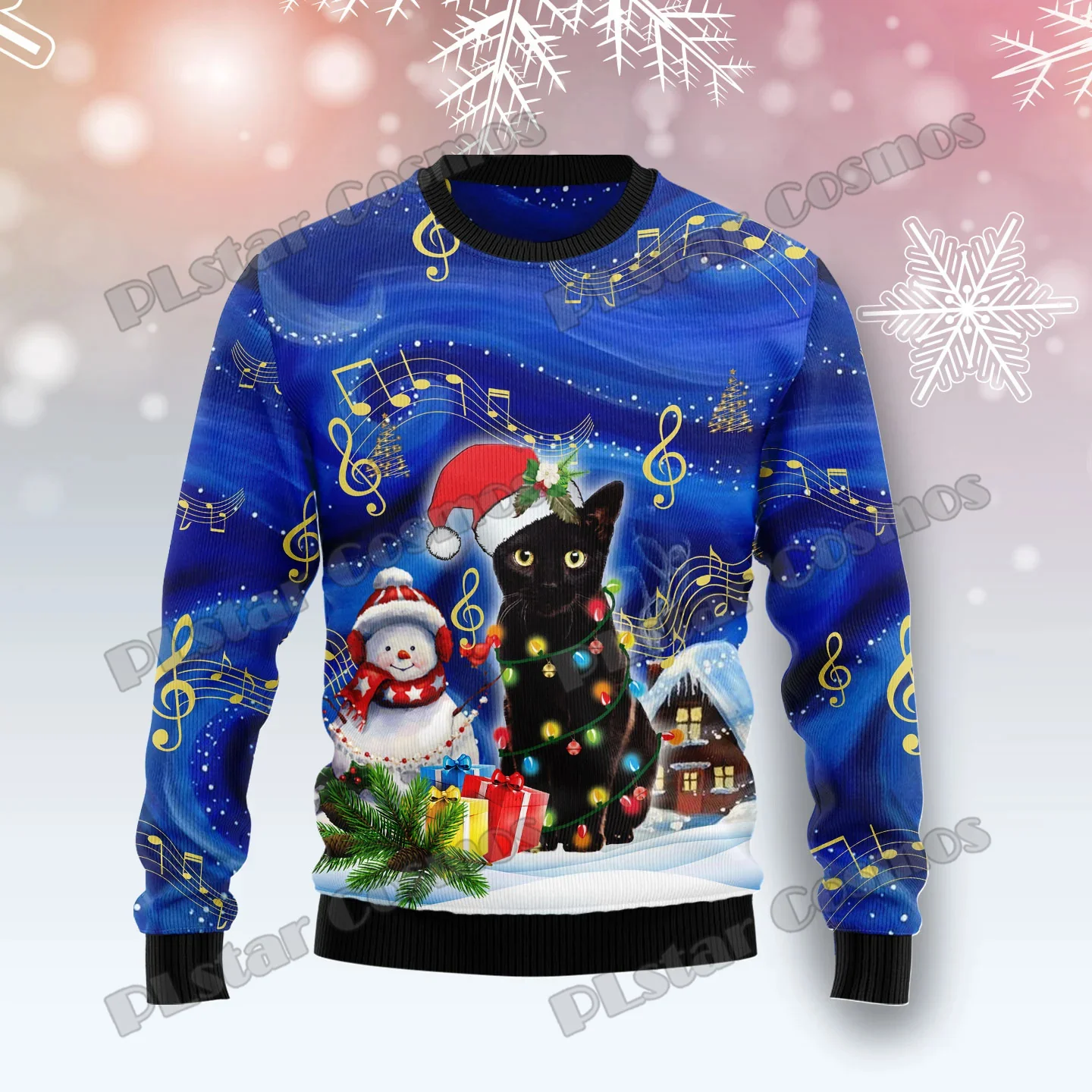 Jersey Punto 3D Gato Negro Feo – Navidad 2026 Unisex - imagen 4