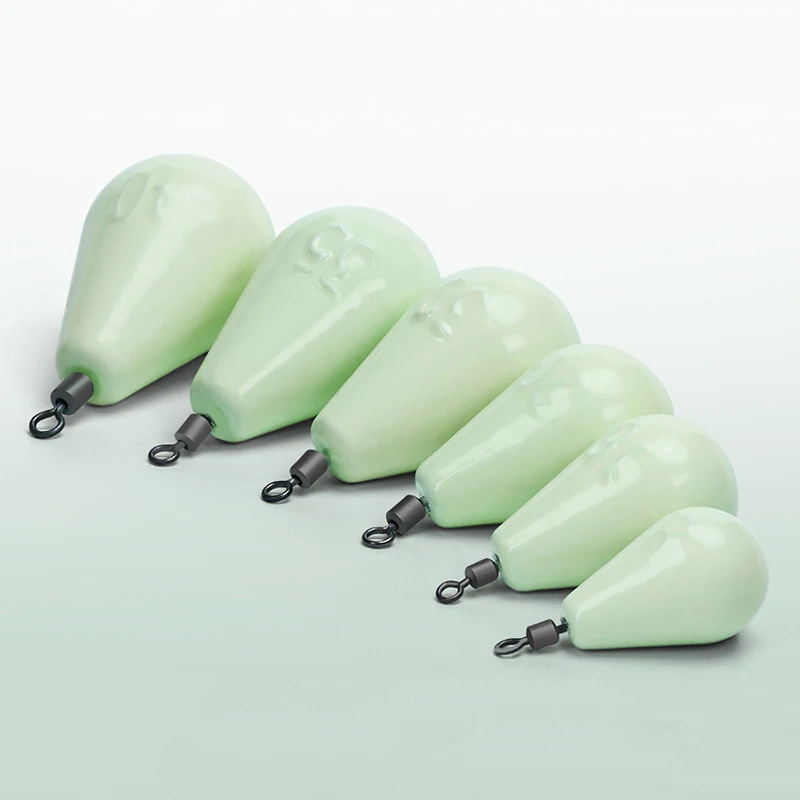 Plomos gota de agua luminosos con giratoria para pesca marina - imagen 3