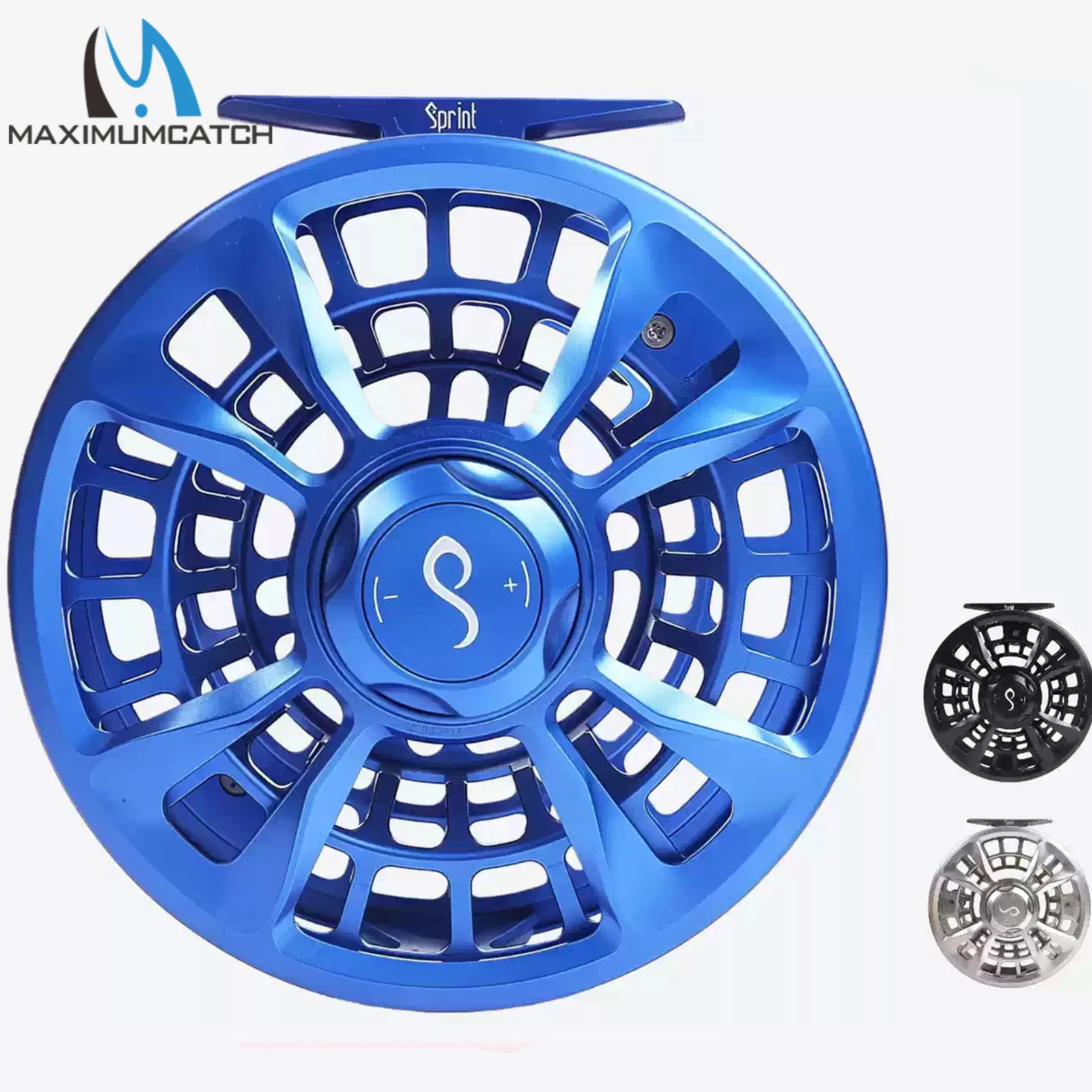 Carrete de mosca impermeable Maximumcatch SPRINT con drag suave