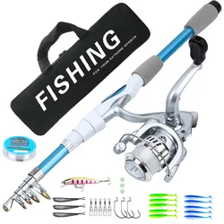 Kit Caña y Carrete 1.8m para Pesca de Peces Pequeños