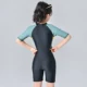 Traje de baño infantil una pieza con cremallera frontal manga corta - imagen 4