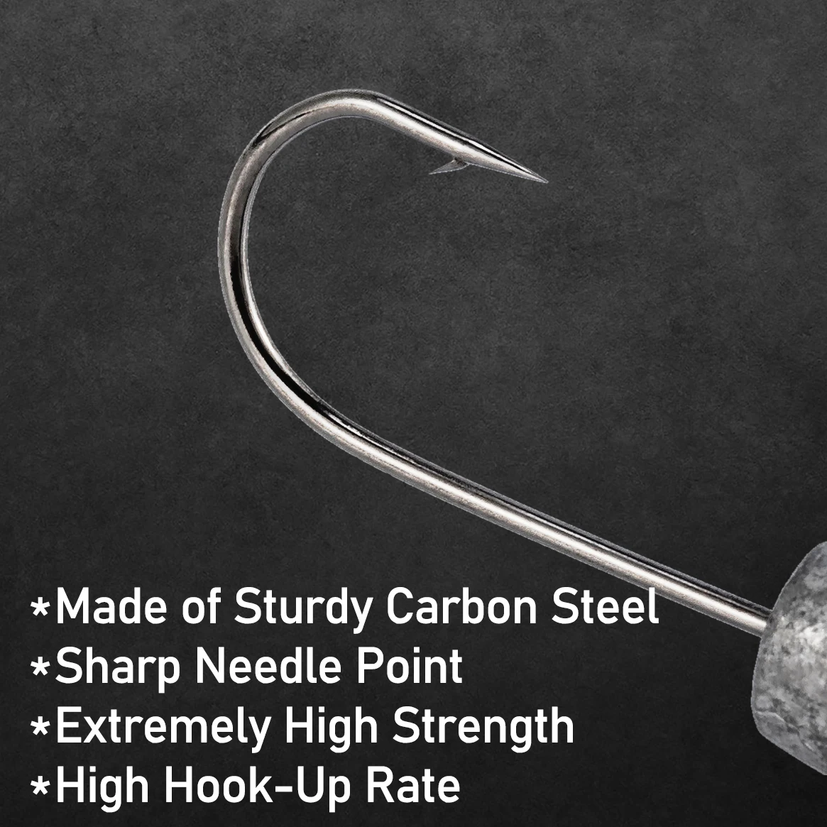 Diferentes pesos del mini anzuelo cabeza de pesca