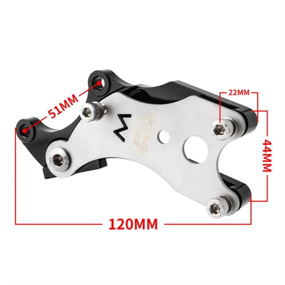 Adaptador en aleación de aluminio para montaje de freno de disco
