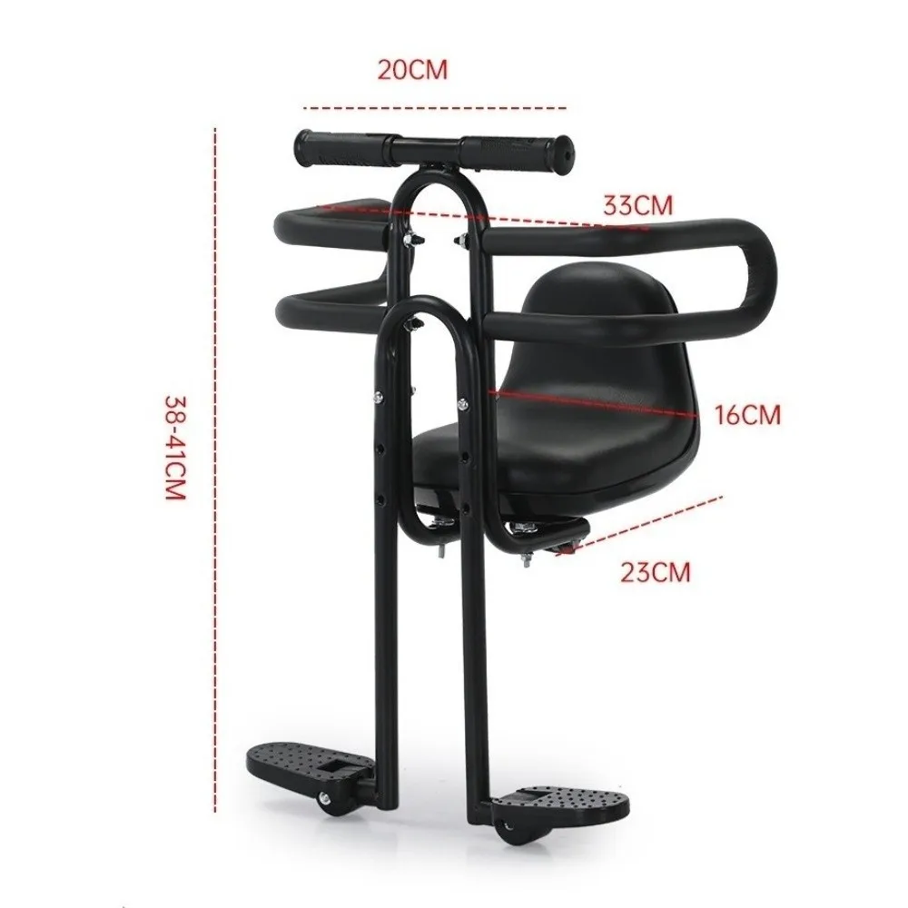 Asiento delantero infantil con reposabrazos acolchados