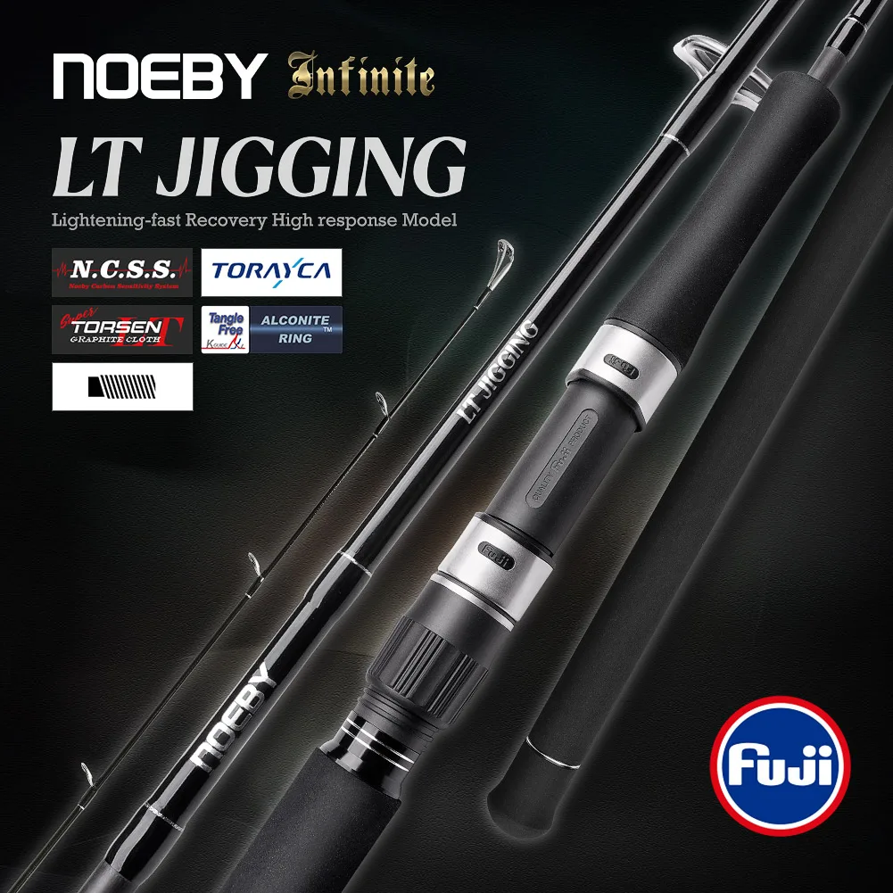 Caña de jigging vertical Noeby ML con guías Fuji para pez rey - imagen 3