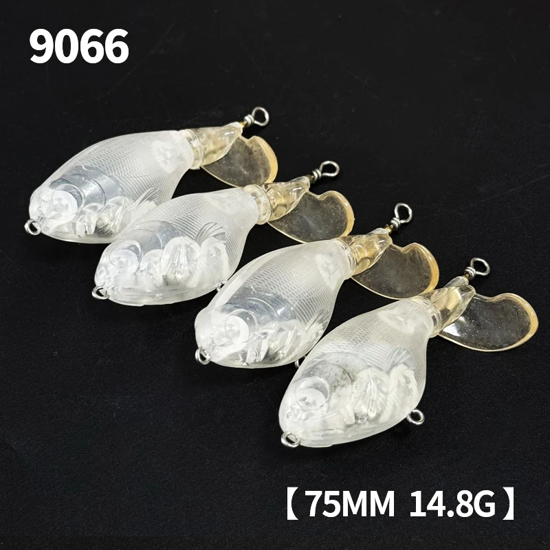 Whopper Plopper 75F señuelo giratorio con hélice para lucio y trucha - imagen 4